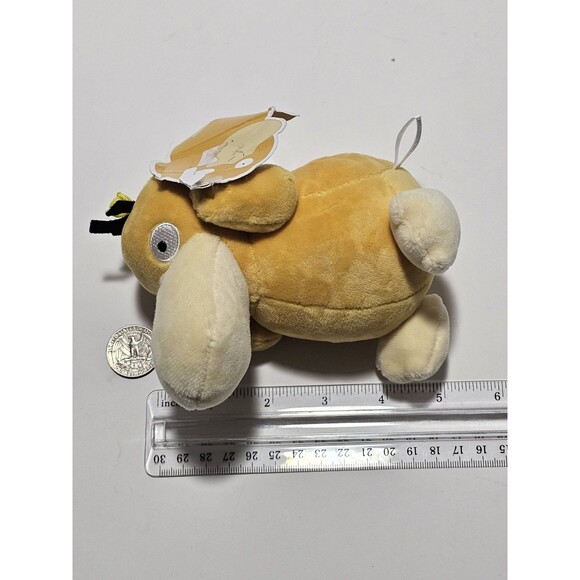 Vintage Pokemon Psyduck Plush 5" Yellow Clip-on Stuffed Animal Small Toy Rare - Picture 2 of 10